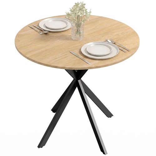 Homcom 80cm round dining - 80cm,