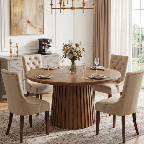 Round dining table for 6 - round, 4-6