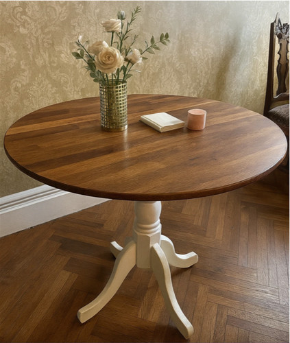 Wooden dining table round - wooden,