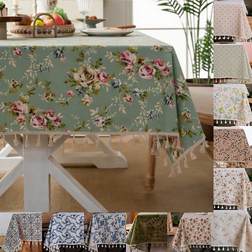 Spring floral cotton linen - spring,