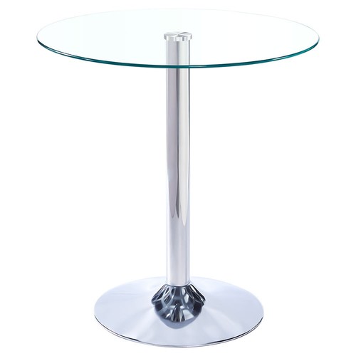 Round glass dining table - round,