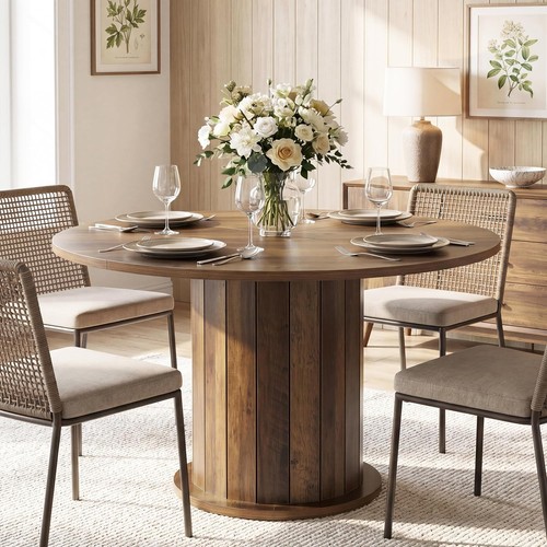 Round dining table - table, 4-6