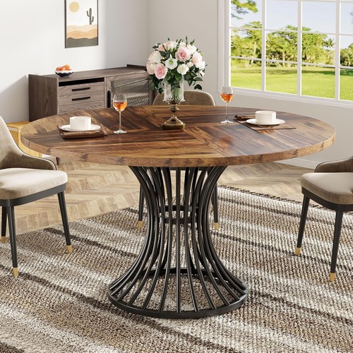 Round dining table for - dining, 4-6