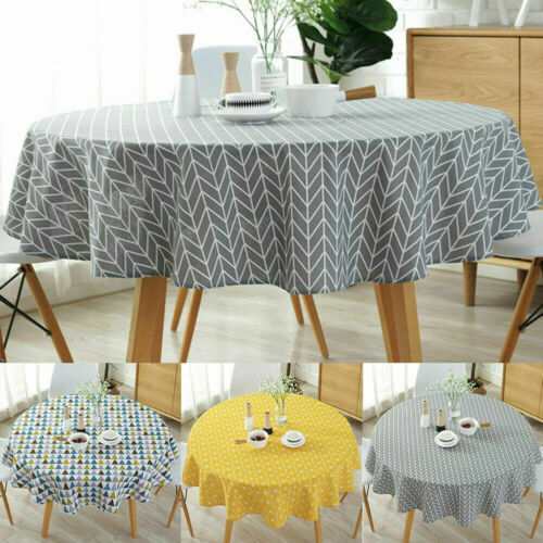 Round table cloth - cloth, linen