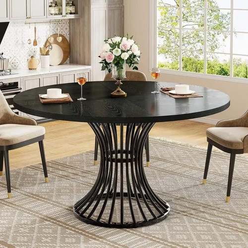 120cm round dining table - round,