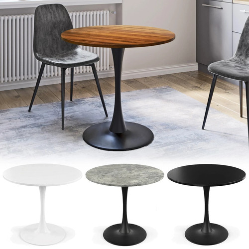 Round pedestal dining table - pedestal,