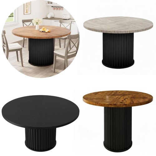 Round dining table - round,