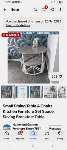 Round dining table - round,
