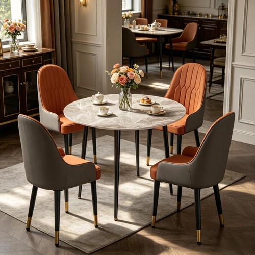 High gloss marble - dining, table
