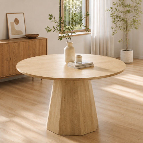 Round dining table - dining, cm