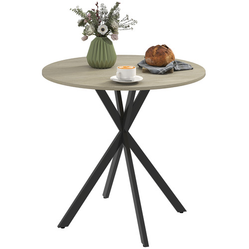 Homcom 80cm round dining - 80cm,