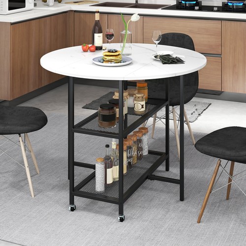 100cm white round kitchen - 100cm,