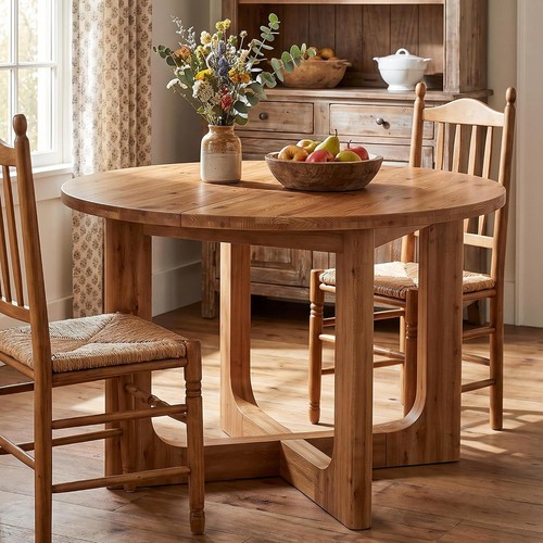 Round solid wood - 39.4'', dining