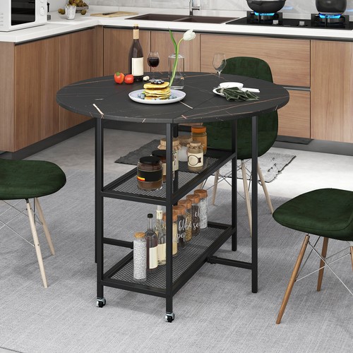 100cm black round kitchen - 100cm,