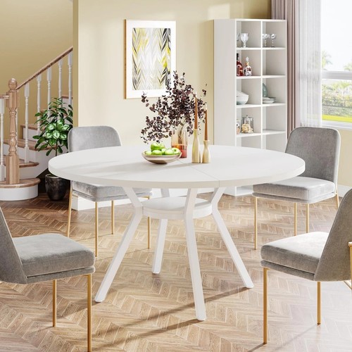 120cm round dining table 8 - table, 6-8