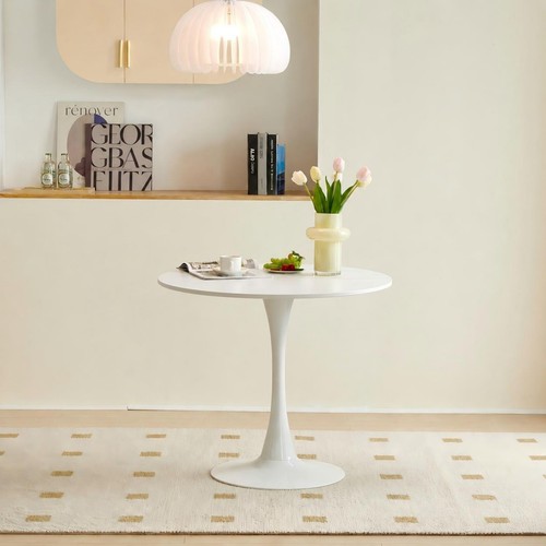 Modern round dining table 80cm - round,