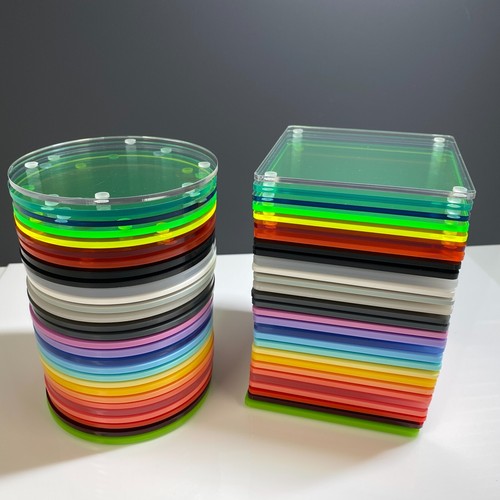 Acrylic coasters square - acrylic, and