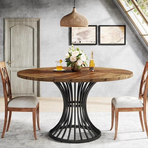Round dining table - round,