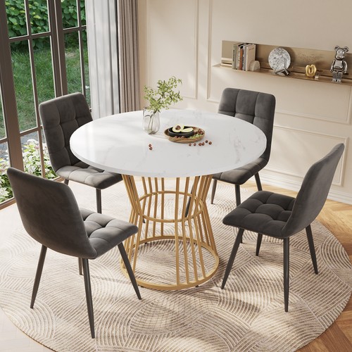 Piece dining table - table, round