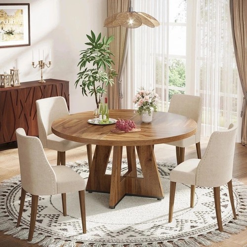 Round dining table - round,
