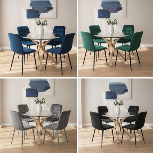 Round dining table and - table, 4