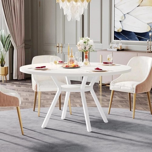 Round dining table - round,