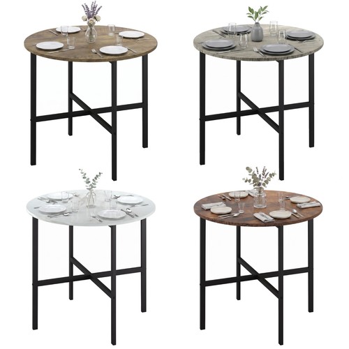 80cm round wooden dining table - wooden,